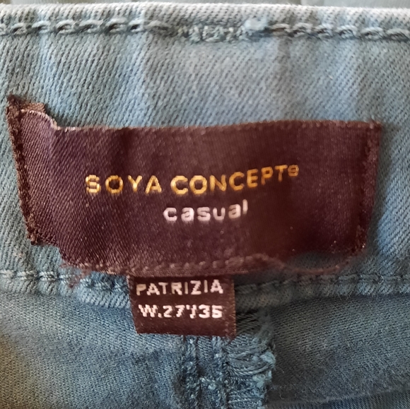 NWT ☆ Soya Concepts Patrizia Skinny Cropped Teal Jean - Picture 10 of 12